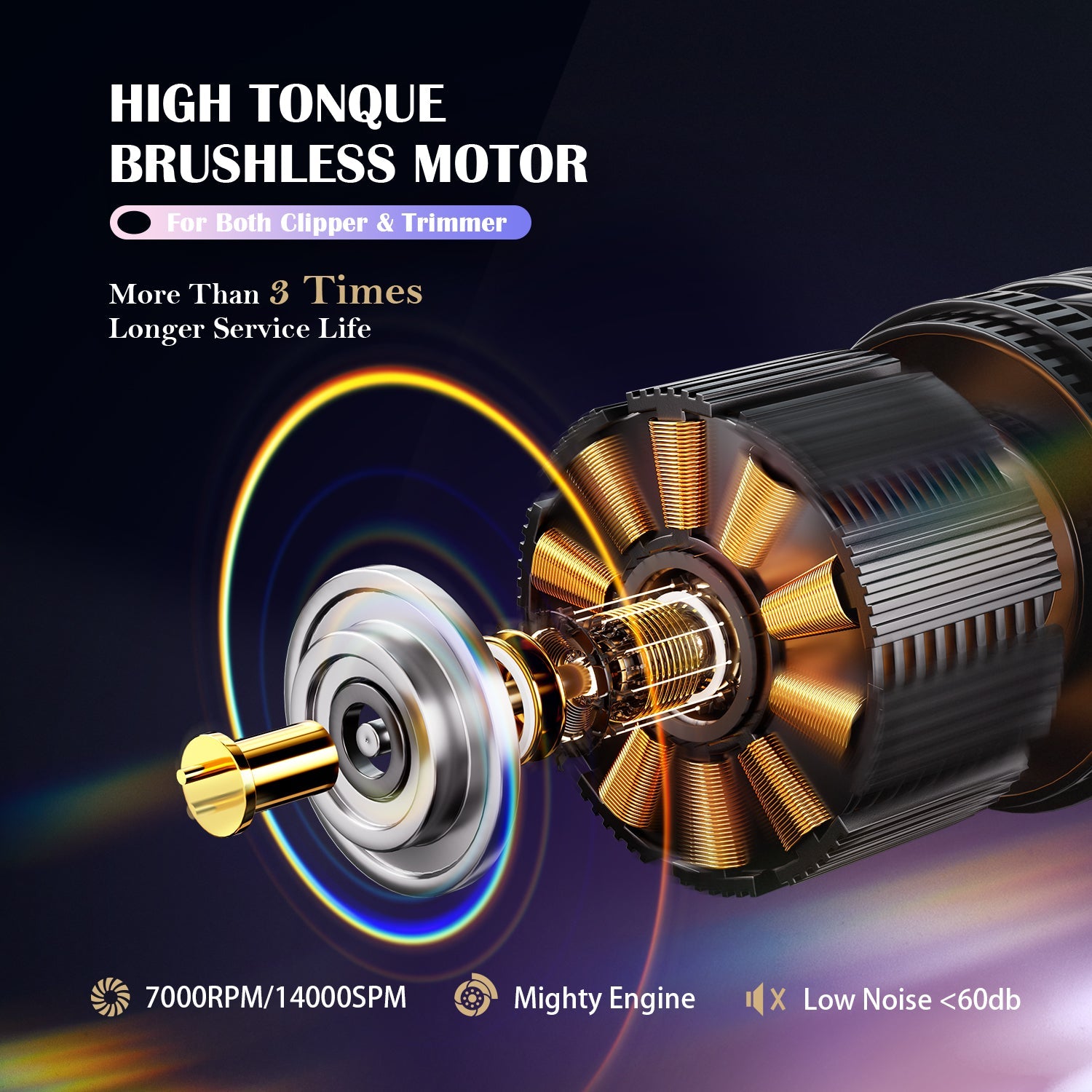 The Black Obsidian Professional Clipper and Trimmer Set - HC776SX