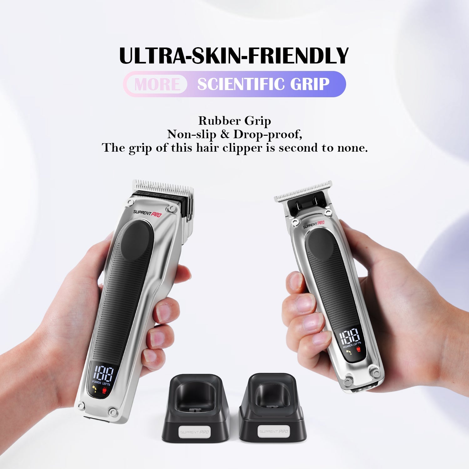 The Black Obsidian Professional Clipper and Trimmer Set - HC776SX