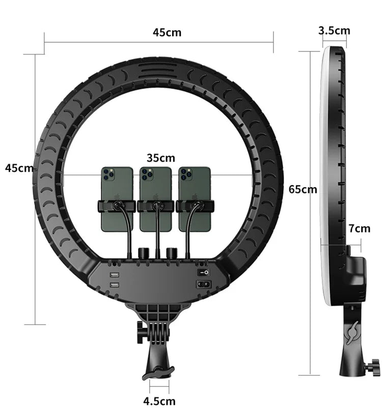 Wall Mount 18 Inch Round LED Barber Shop Lamp