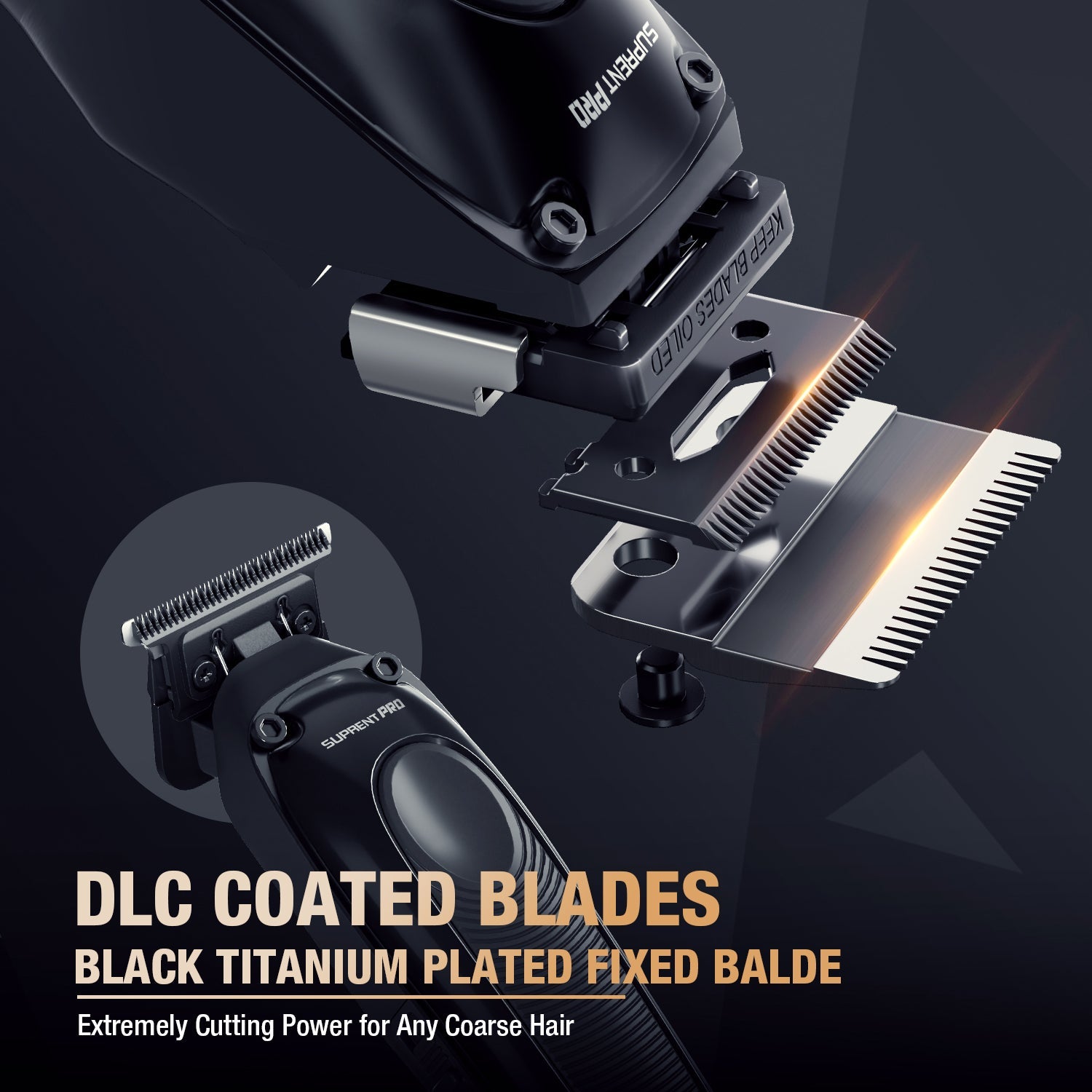 The Black Onyx Professional Clipper and Trimmer Set - HC756BX