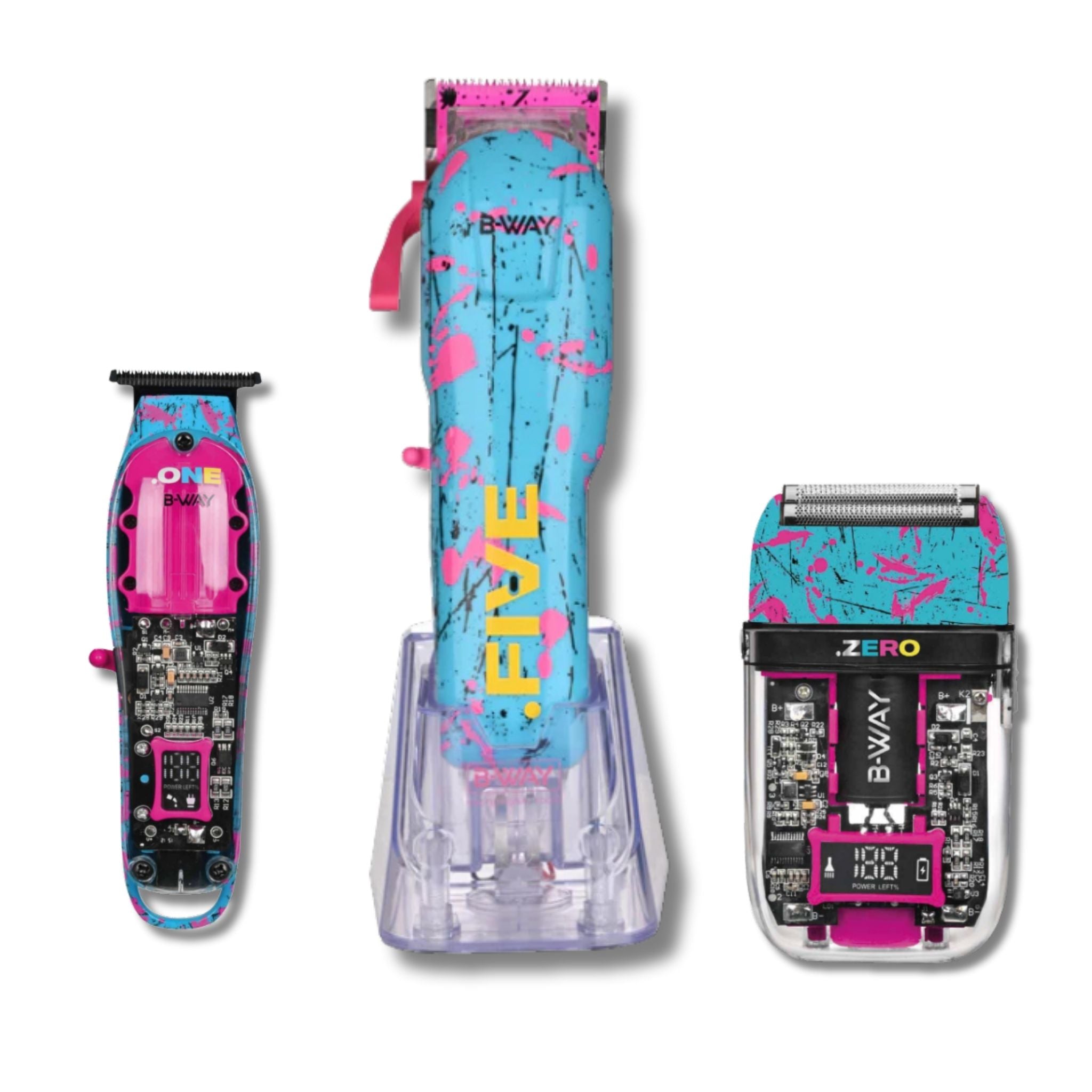 B-Way Five Clipper, ONE Trimmer, Zero Shaver - 3 in 1 Set