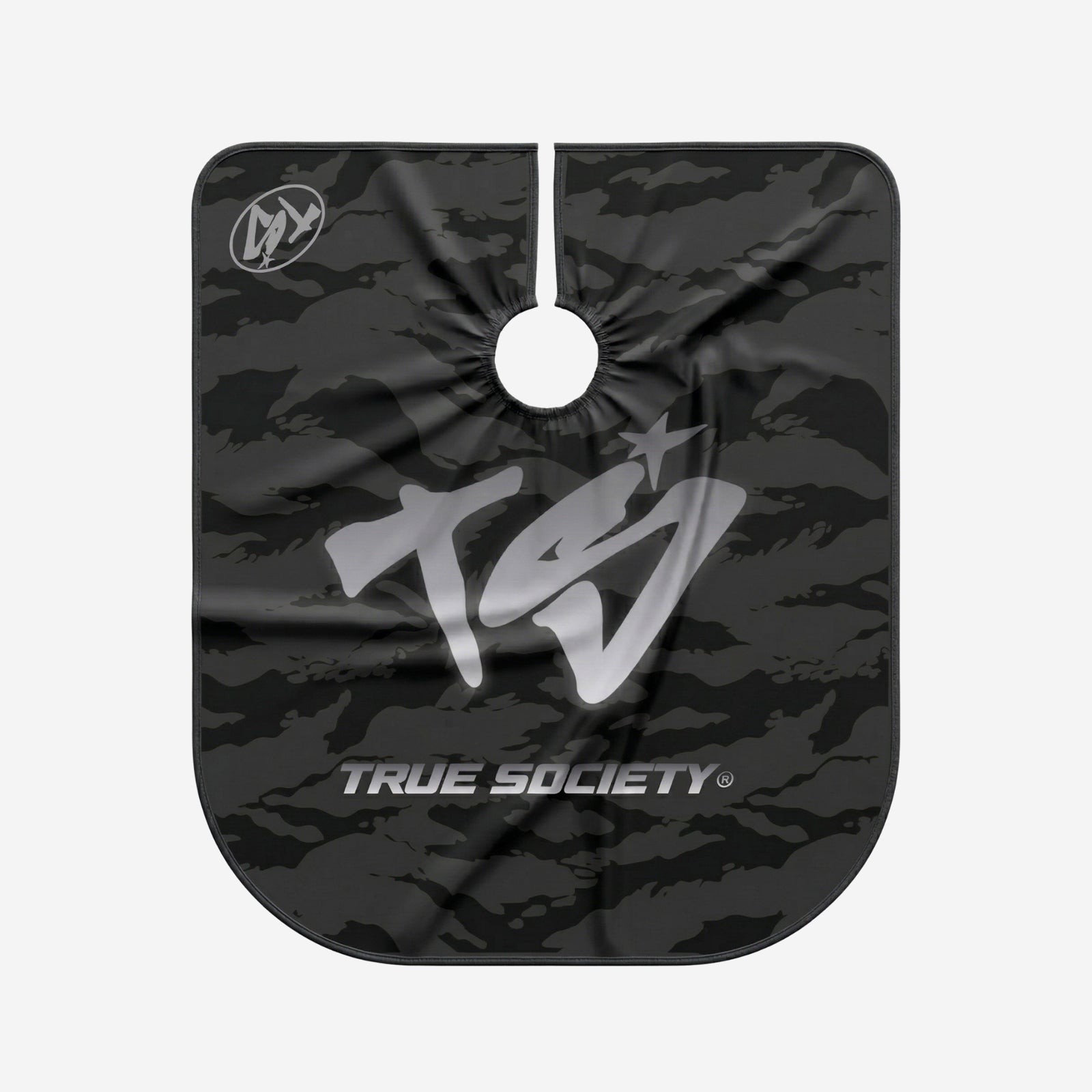 TRUE SOCIETY Camo Print Barber Cape